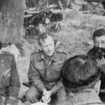 Visegrad area, September 1943. From left to right: American colonel Albert Seitz, British general Charles Armstrong and General Mihailovic