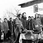 General Mihailovic during the service on his patron saint day (St.Nicholas) on December 19, 1943.