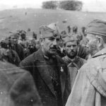 May 1944, Ravna Gora. General Mihailovic with officers