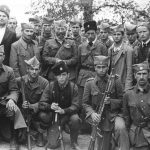 General Mihailovic with Bosnian Chetniks. Oktobar 1944.